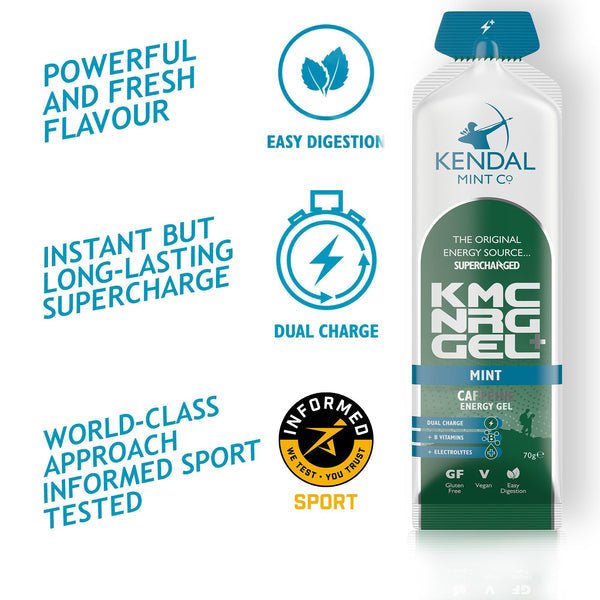 KMC NRG GEL+ Mint Flavour Caffeine Bundle L (48x70g Gels)-3